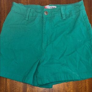 YMI Green Bermuda Shorts Lightweight Cotton Blend